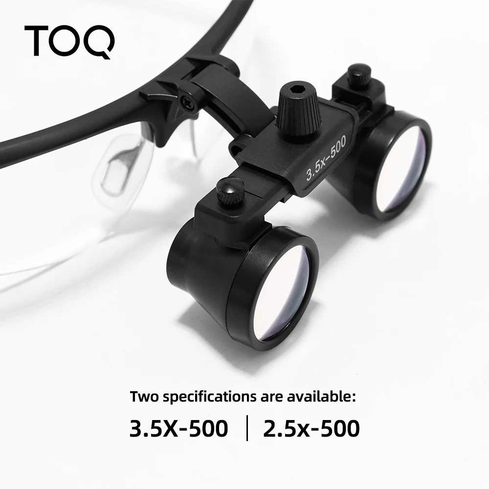 TOQ Official 2.5X 3.5X Dental Surgical Binocular Loupe Set With Rechargeable LED Headlight Root Canal Treatment  Oral Surgery