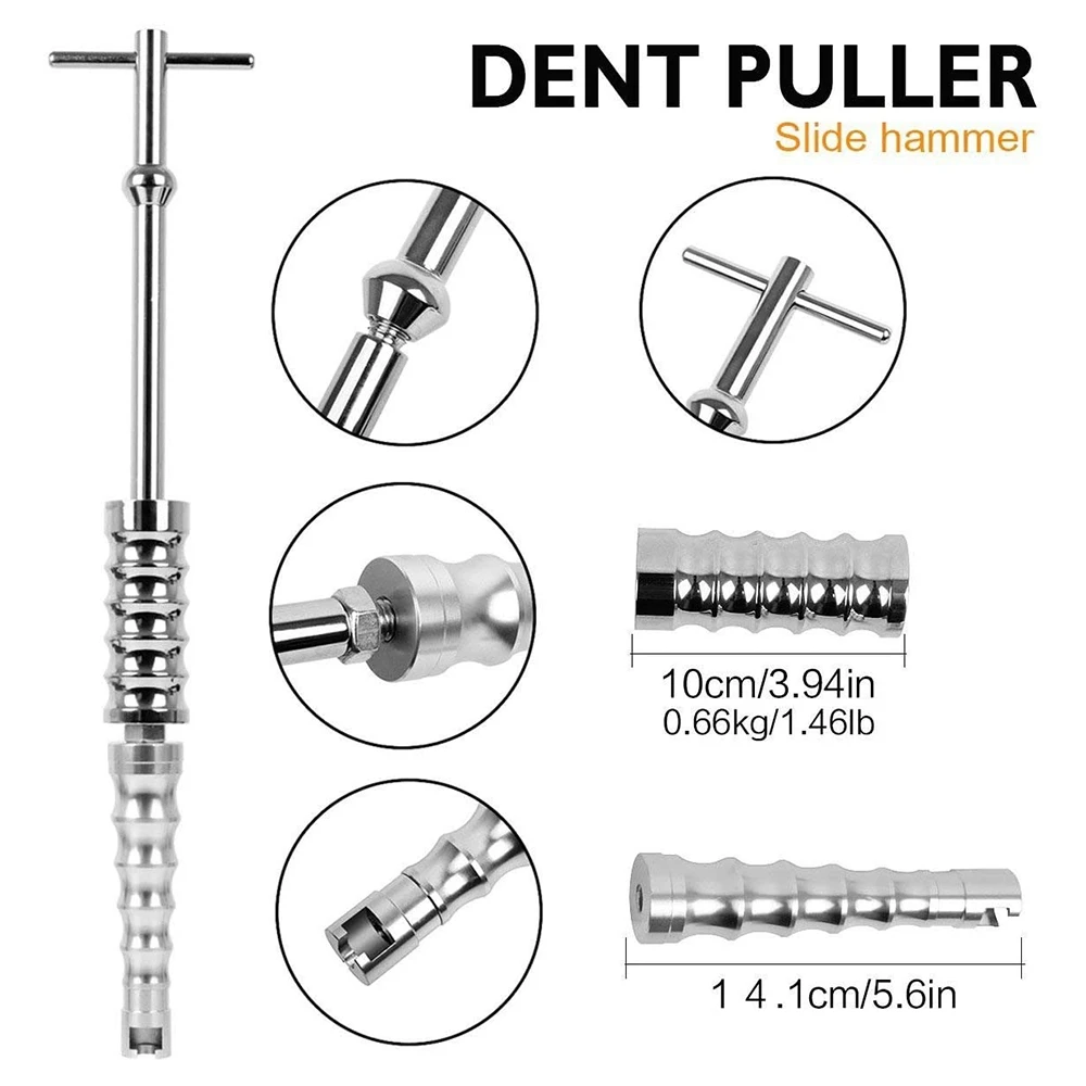 자동차 무페인트 덴트 수리 도구 키트, 슬라이드 해머 접착제 탭 도구, 덴트 풀러 시트 금속 덴트 수리
