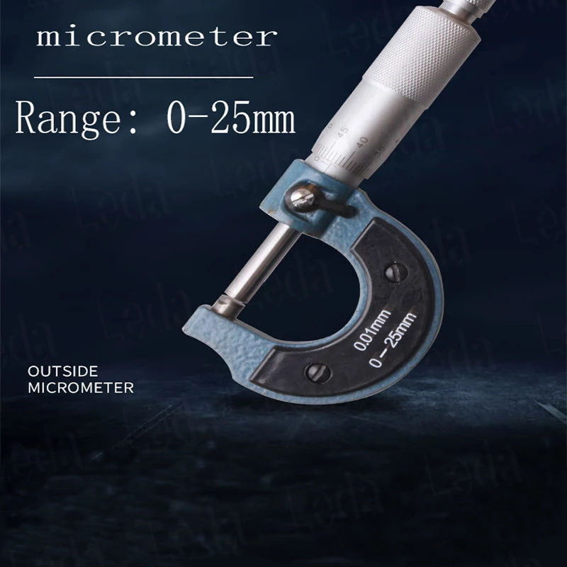 

1 pcs Outer Diameter Micrometer Thread Scale Micrometer 0-25MM 25-50MM 0.01mm Precise Gauge Micrometer