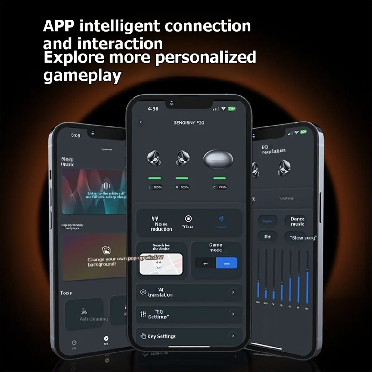 belong Clip-on Wireless Bluetooth Translation Earbuds BT 6.0 in-App Translation, Noise Cancellation, Ultra-Long Battery Life