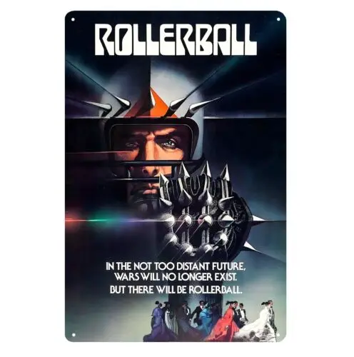 Rollerball Movie Metal Poster Tin Sign - 20x30cm Plate sign