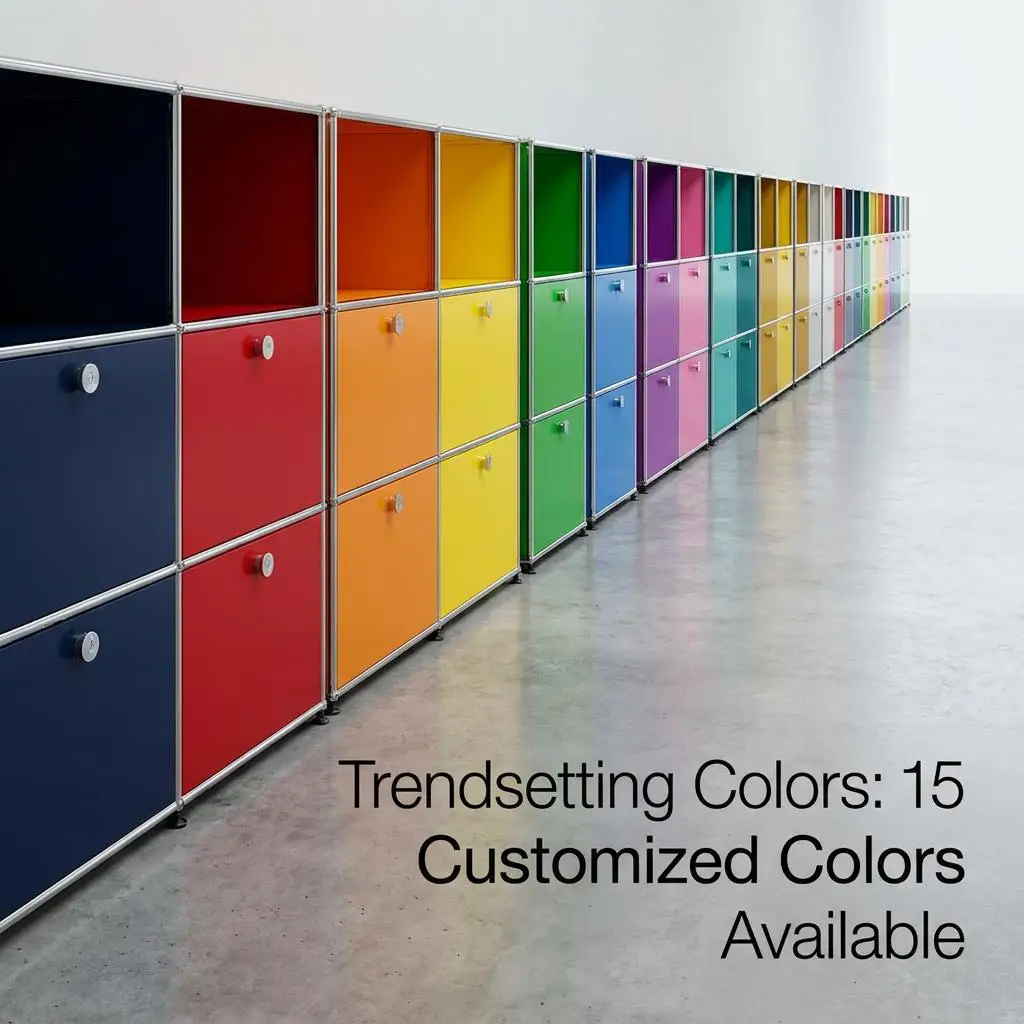 Custom Color Metal Shoe Storage Cabinet Flat Pack Modular Furniture KD Structure Modern Design Space Saving Home Bar 5+