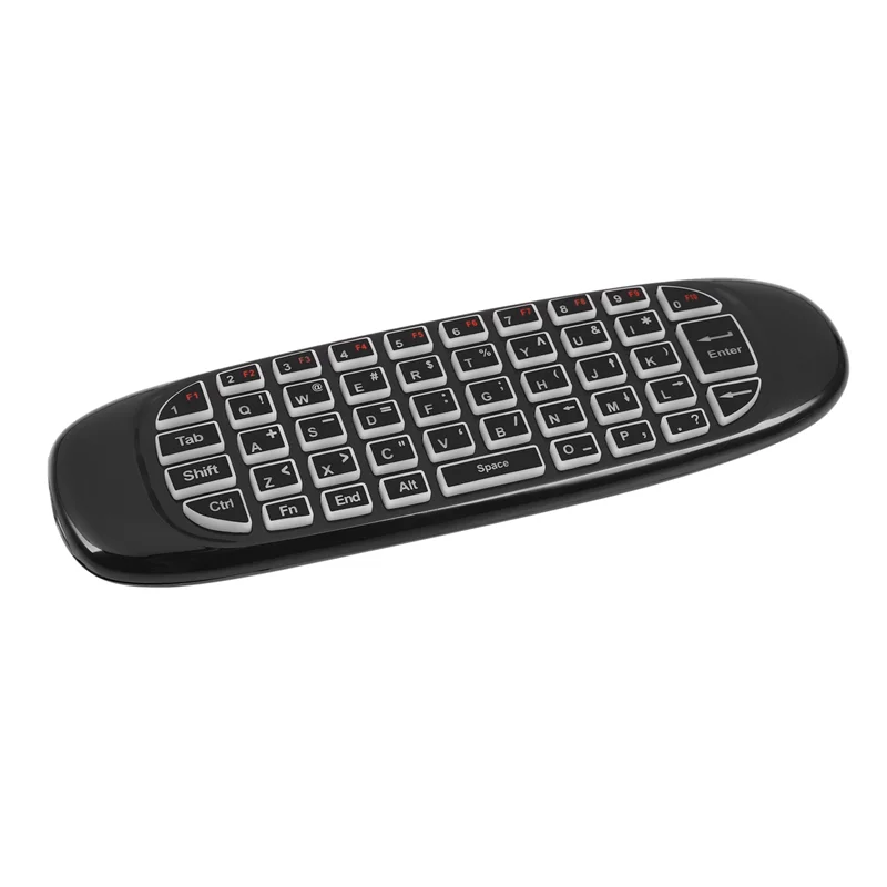 Clavier sans fil Air Mouse, télécommande RF 2.4G, rétroéclairage vocal C120, Android, Smart TV Box