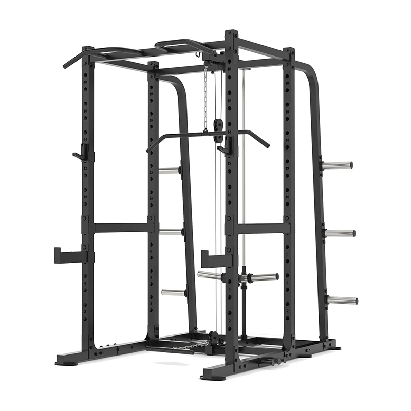 

Multi-functional Fitness Equipment Strength Training Power Rack Cage Standing Squat Rack With Weight Lifting Training 1