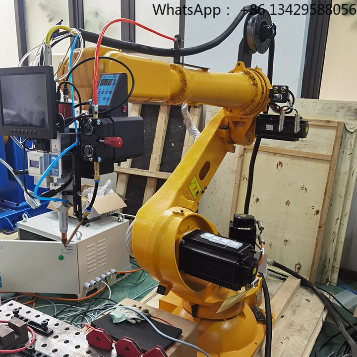 6 Axis Robot Automatic Steel Pipe Welding Machine Automatic Robotic  Welder for Metal Steel Aluminum