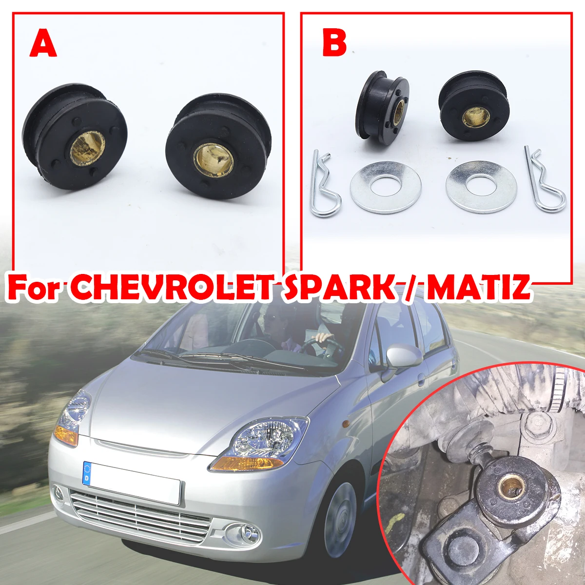 

Car Gear Shift Cable Transmission Shifter Linkage End Replace Bushing Kit Replacement Part For CHEVROLET SPARK / MATIZ M100 M200