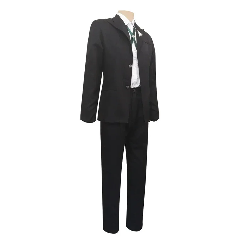 Byakuya Togami Fantasia de Cosplay, Danganronpa V3: Killing Harmony, Anime, Peruca Curta, Uniforme Masculino, Jaqueta, Camisa, Calças, Roupa de Halloween