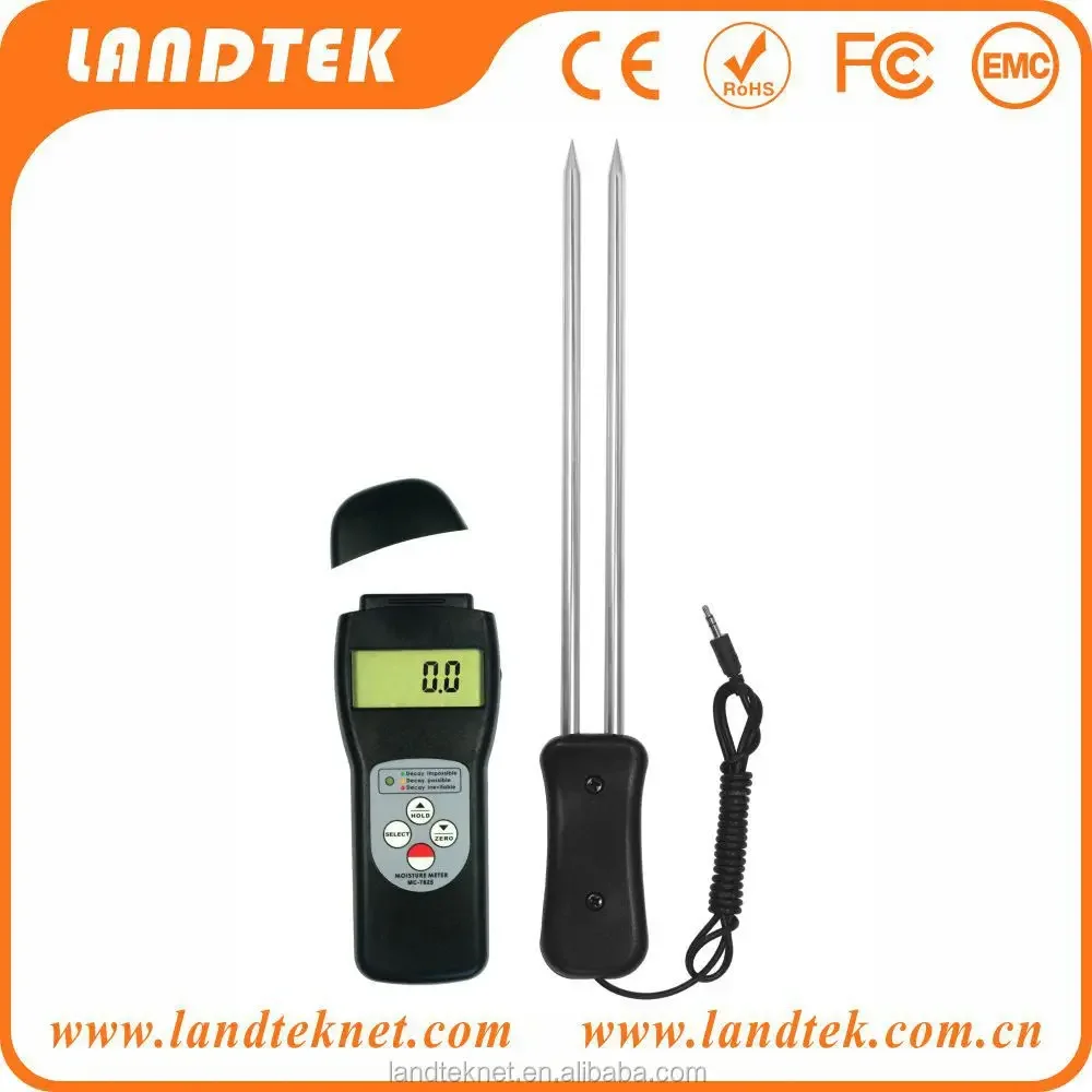 LANDTEK Digital Portable Cotton Moisture Meter MC-7825C