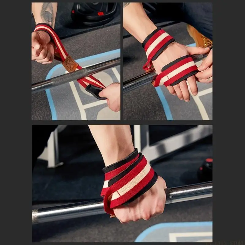 M5TC Figure 8 Weight Lifting Straps Heavy-Duty Support Straps Deadlift Straps Powerlifting Gym Wrist Straps for Men, Women