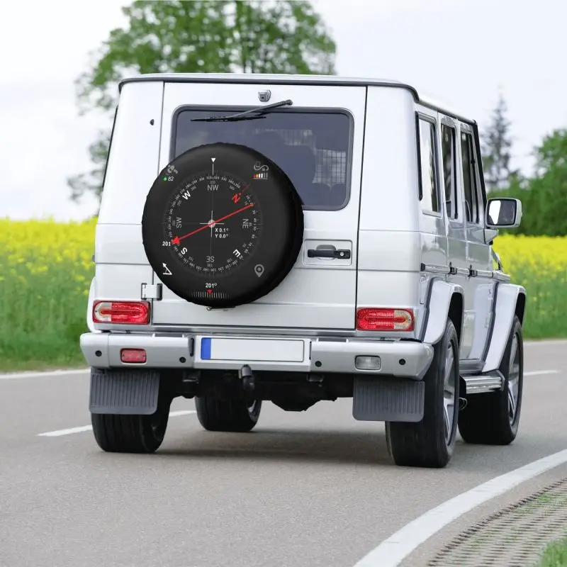 Bussola digitale Gps ruota di scorta copriruota per Prado Pajero Wrangler Jeep RV SUV rimorchio accessori per veicoli 14 \