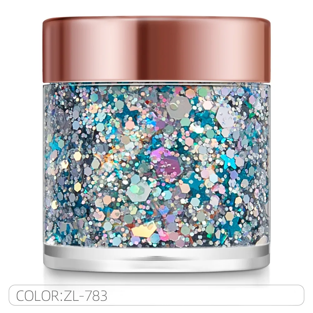 New Mermaid Looks Body Face Glitter Gel Shining Long-Lasting Body Glitter Gel Body Makeup Gel Ideal for Concerts Festivals Raves