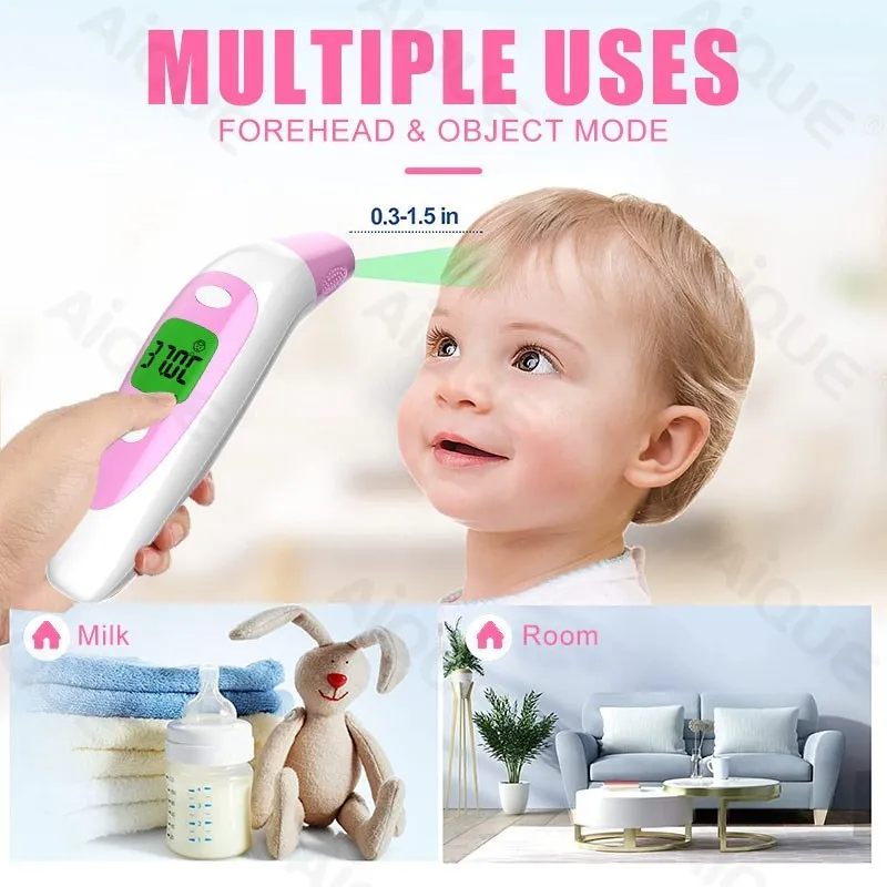 YASEE Ear Frontal  Medical Thermometer Fast Fever Clinical  Digital Febril  Baby Monitoring Contact Corporal At Home 