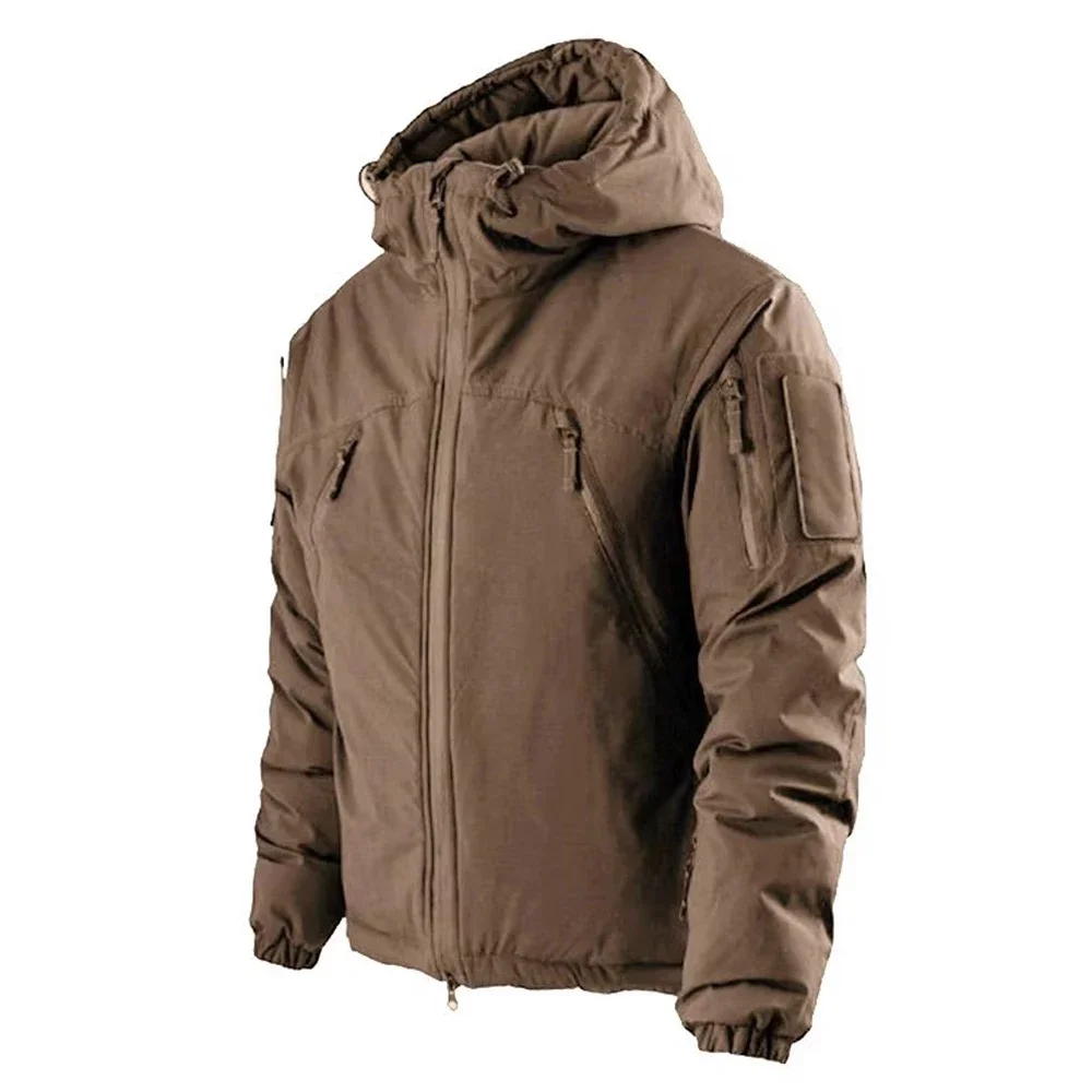 Thicken Winter Jackets 2.0 MIG Multi-pocket Hooded Parkas Plus Velvet Casual Fashion Warm Coats Large Size 3XL Brand Clothing