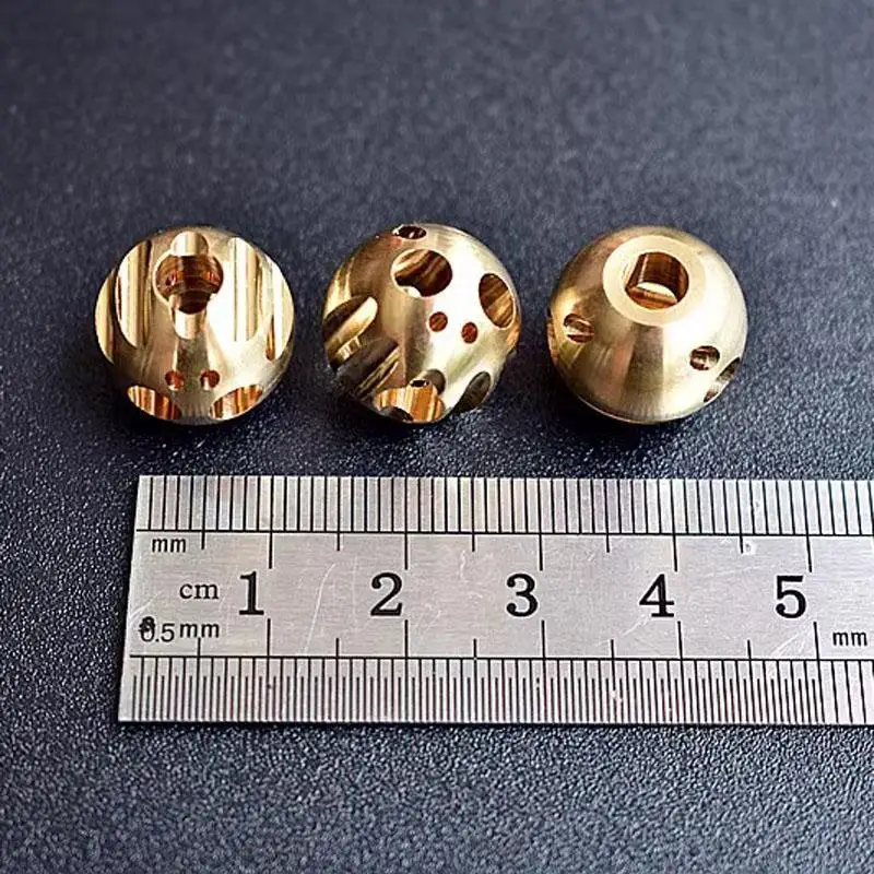 1 Piece EDC Brass Skull Umbrella Rope Knife Pendant EDC Ghost Keychain DIY Accessories