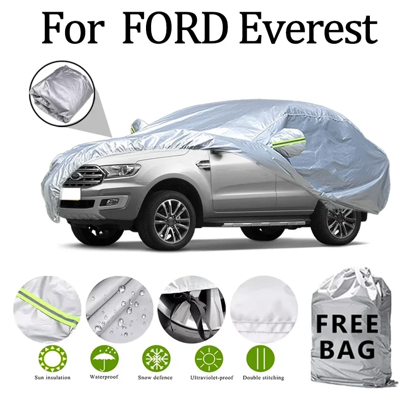 

For FORD Everest Car Cover Outdoor Protection Covers Snow Sunshade Waterproof Dustproof Exterior UV Car Accessories