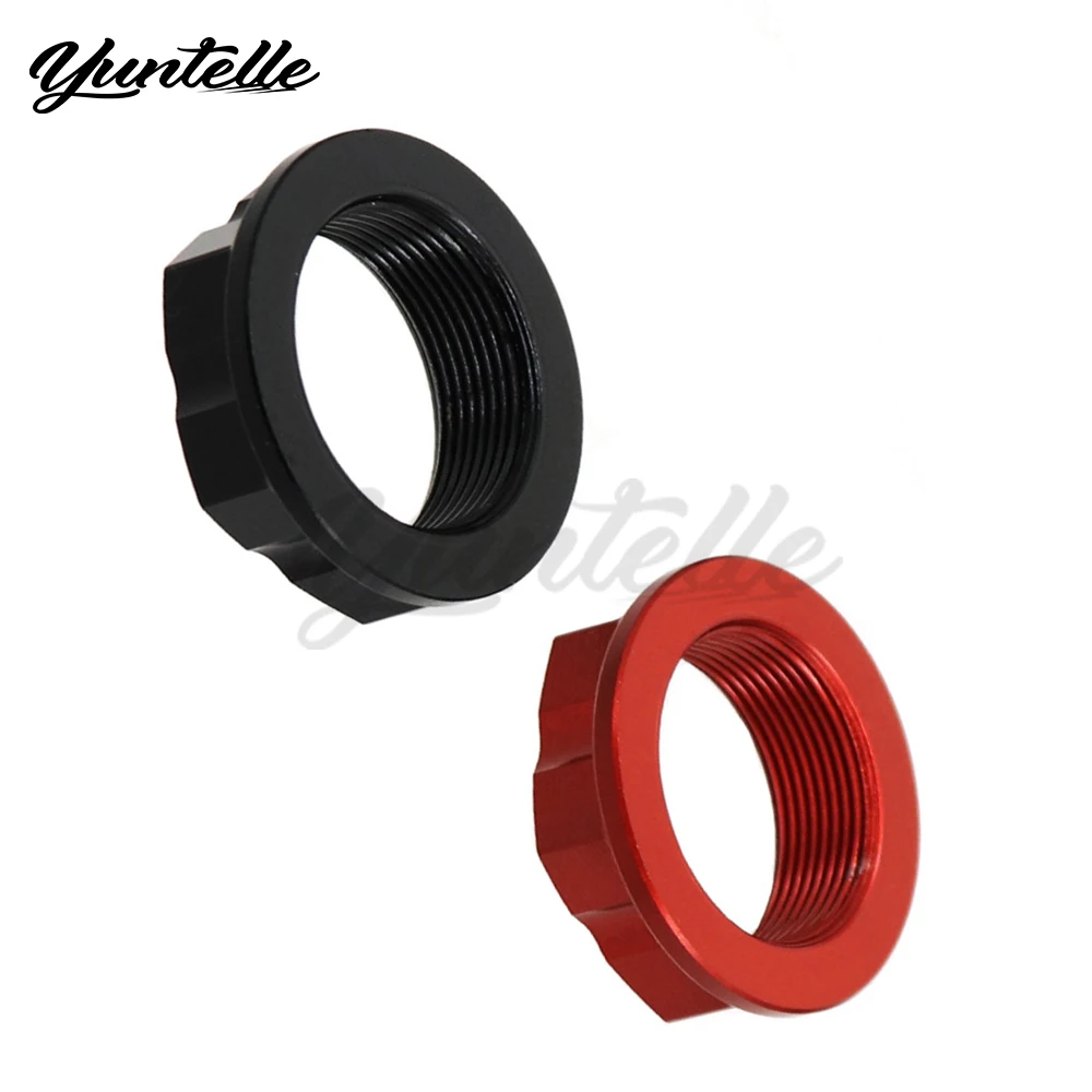 Steering Stem Top Yoke Nut For Honda CR125R CR250R CRF 250R 450R 250RX 450RX CRF250X CRF450X 2001-2025 Motorcycle Accessories