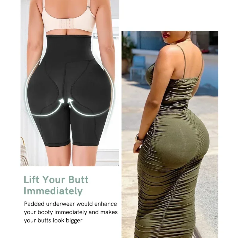 BBL-ropa interior para mujer, pantalones cortos falsos, Control de barriga, levantamiento de glúteos, almohadillas transpirables para cadera, bragas, potenciador de glúteos, ropa moldeadora de cuerpo