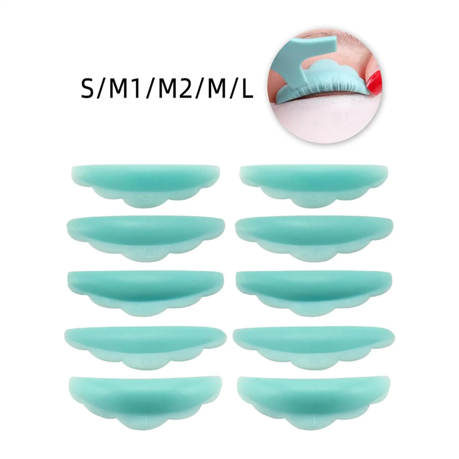 5 Pairs Lift Pads, s Silicone DIY Curling Perming Kit Shield Pad Curler Pad Durable