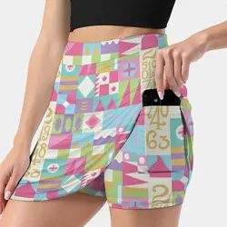 Small World Women's skirt Aesthetic skirts New Fashion Short Skirts Its A Small World Small World After All Rides Attractions