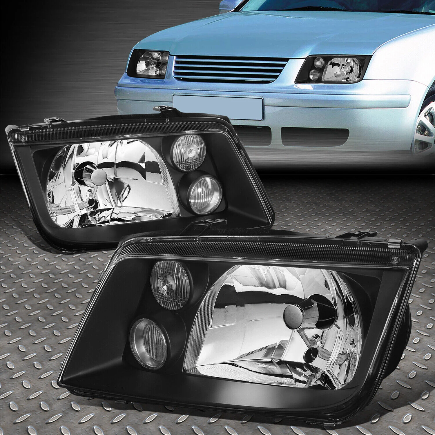 Smoked Headlight Head Light for Volkswagen VW Jetta MK4 1999 2000 2001 2002 2003 2004 2005