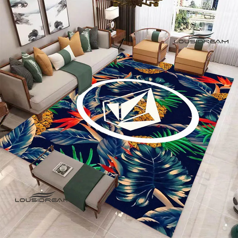 V-VOLCOM LOGO printed Carpet Non -slip carpet Yoga mat carpets for living room area rug Door pad bedroom decor birthday gift