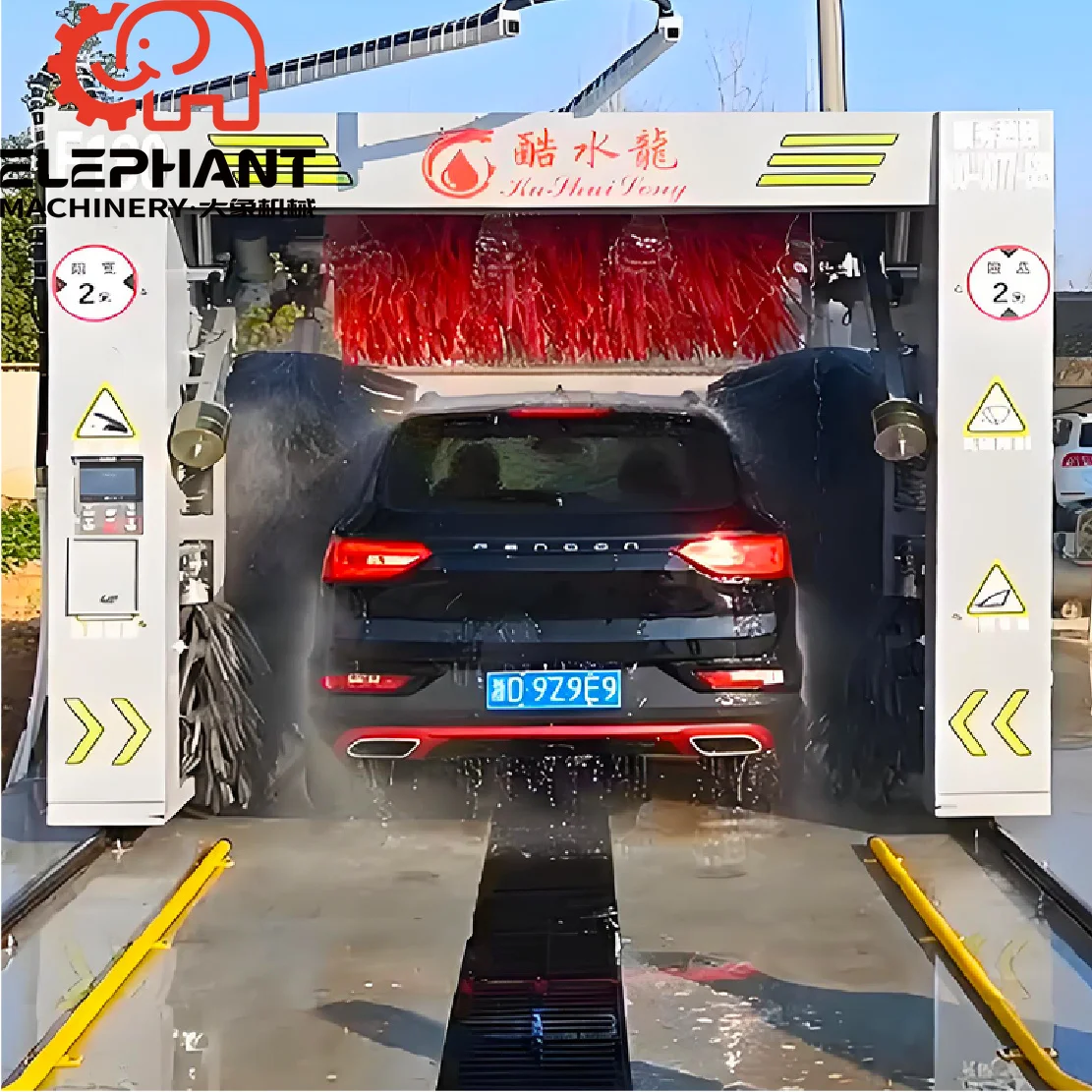 Elephant  F180 Revolving Fully Automatic Car Washing Machine with 5 Brushes CE Certificate Car Wash Machine