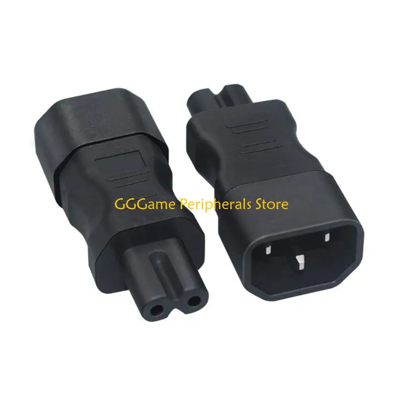 U55B IEC320 C14 to C7 Power Adapter, C14 to C7 Converters, C14 3Pin Plugs to C7 2Hole Power Converters Power Expansion Adapte
