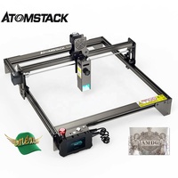ATOMSTACK A10 S10 X7 PRO 50W Portable With Emergency Stop Button 410mmx850mm Mini Acrylic Glass Laser Cutter Machine