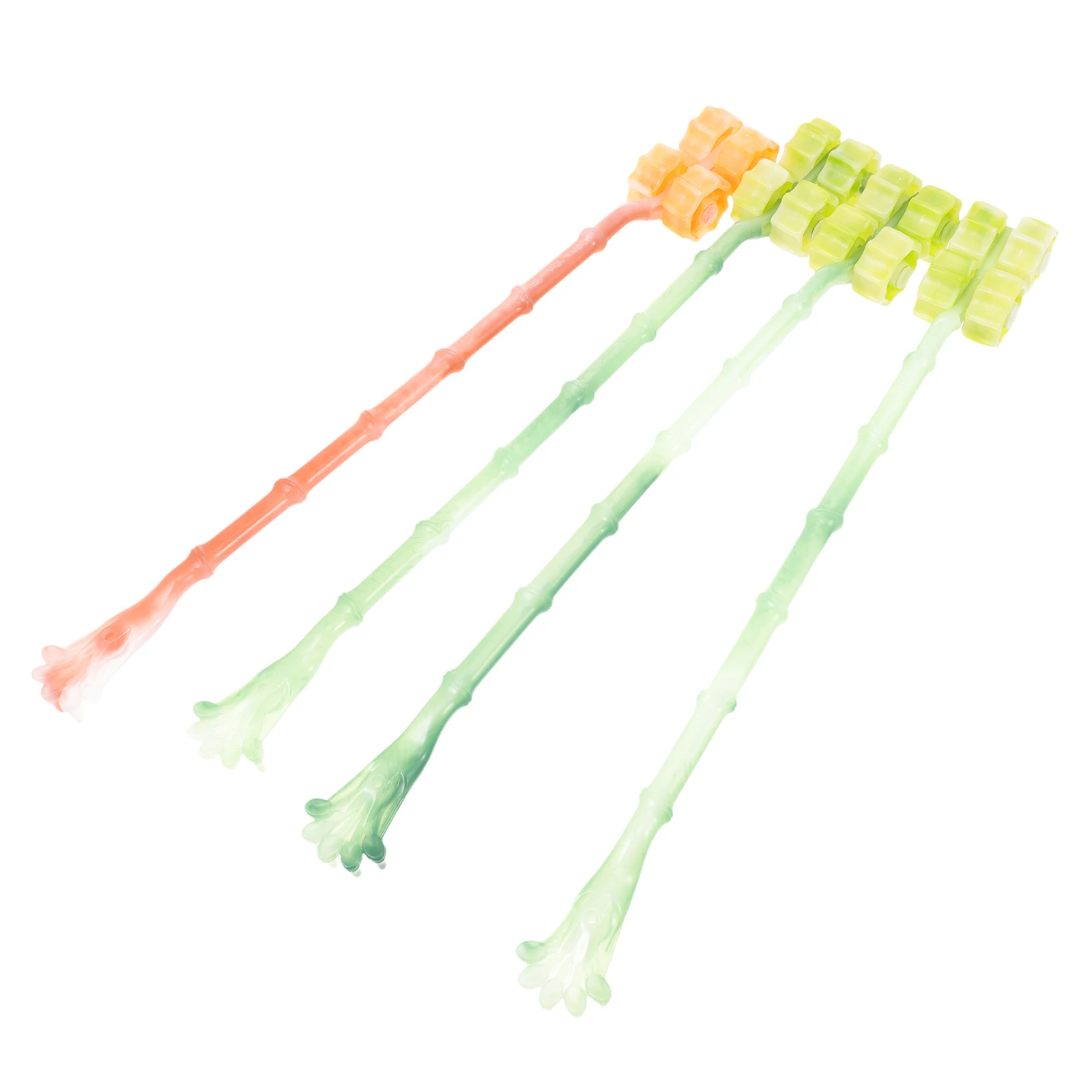 

4 Pcs Massage Wheel Itch Scratcher Handheld Back Stick Rolling PP Material Body Scratcher Claw Durable Relief Tool