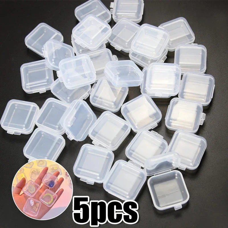 Transparent Mini Square Storage Box for Jewellery