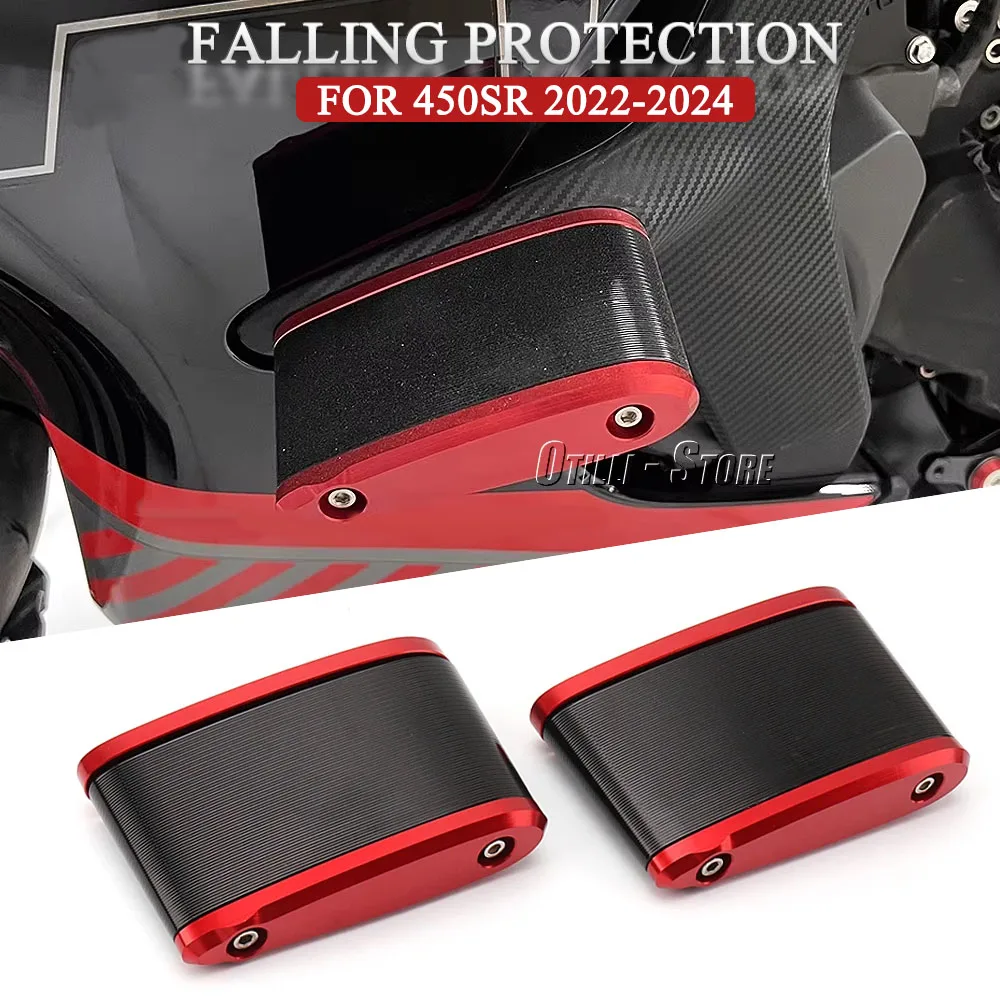 

Fits For CFMOTO 450 SR 450SR 450sr 2022-2024 Aluminum Motorcycle Frame Slider Falling Protector Anti Crash Ball Engine Crash Pad
