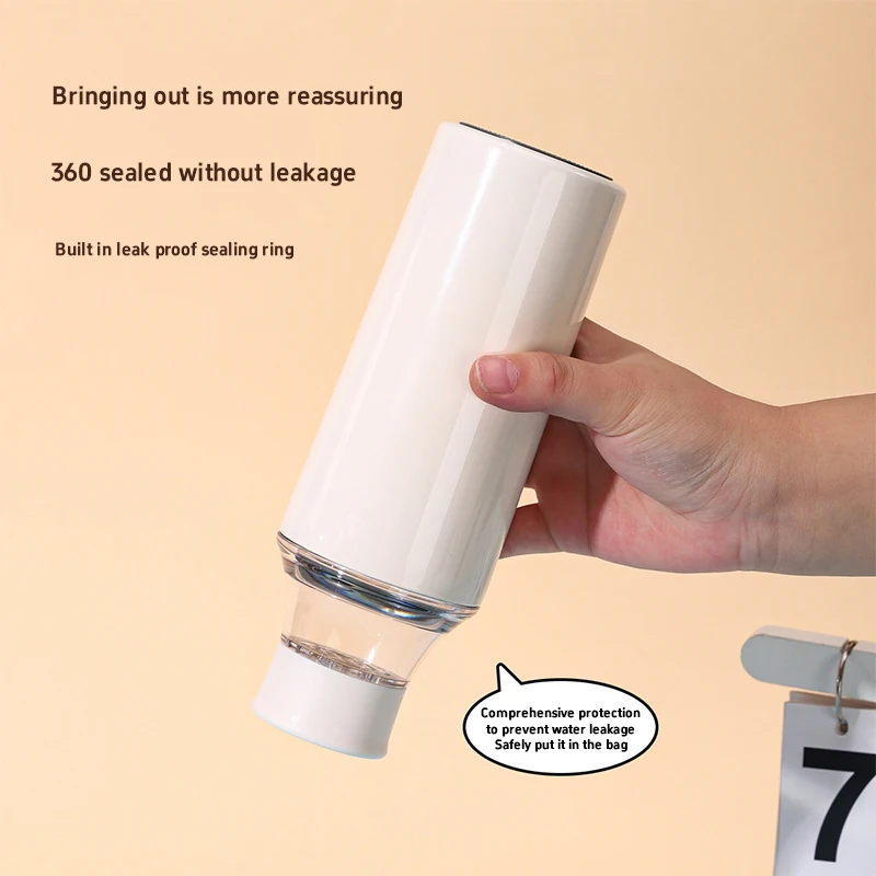 Outdoor Sports Stainl Steel Tea Storage Bottle Insulated Cold Brew Small Mouth Double Layer Cold Soak Cup Creative Travel Mug