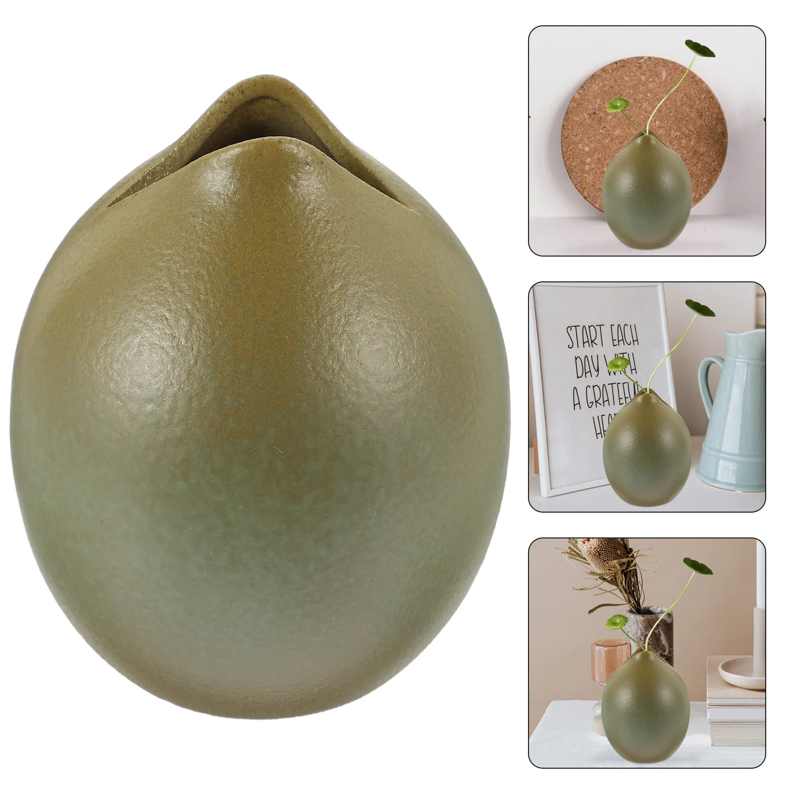 

Retro Ceramic Vase Elegant Tabletop Floral Vase Home Decor Gift for Family Friends Perfect Centerpieces Photography Prop