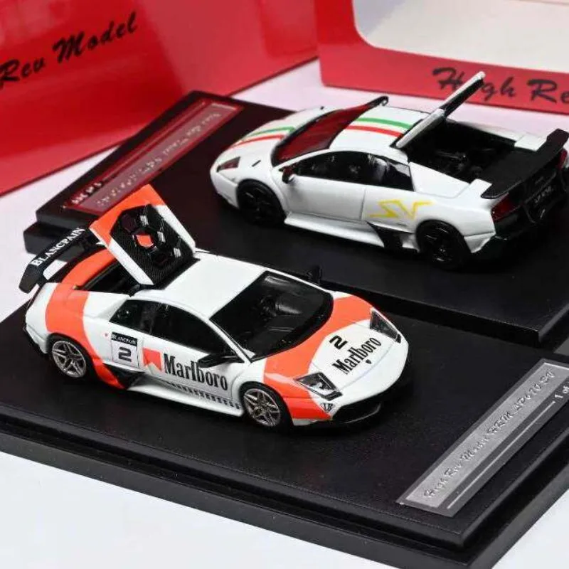 Diecast HRM 1:64 Scale Lamborghini Murcielago Batmobile LP670-4 SV Alloy Car Model