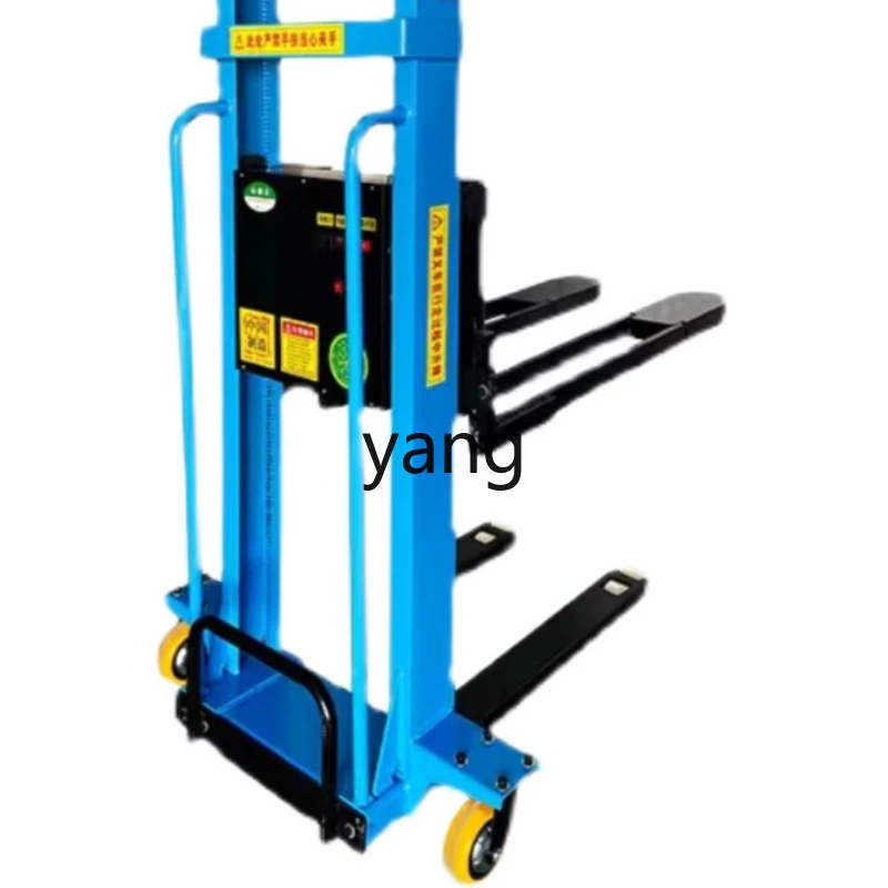 Yjq Load 1 Ton Portable Electric Forklift Remote Control Operation Automatic Lifting Self Climbing Truck