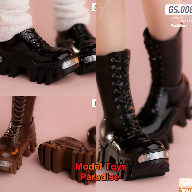 

Worldbox GS008 1/6 Scale Female Soldier Thick Soled Solid Boots Model Accessories Fit 12inch Action Figure Body