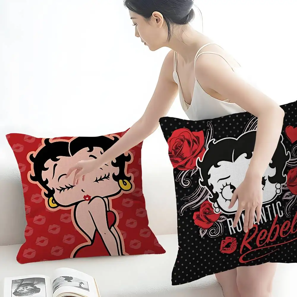 B-Bettys B-Boops Pillow Gift Home Office Decoration Bedroom Sofa Car Cushion Cover Case 45x45