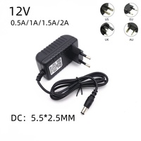 12V Universal Power Supply Transformer 110-220V Converter Charger Adaptor EU US UK AU For Led Light Strips Switching