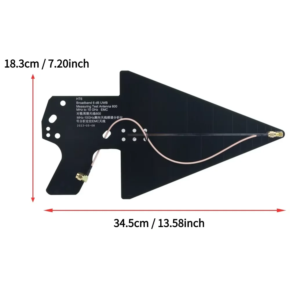 HTOOL SA8 Upgraded Spectrum Analyzer 35-6200 MHz Signal Generator HT6 Log Periodic Antenna 600M-10G EMI EMC Direction Antenna