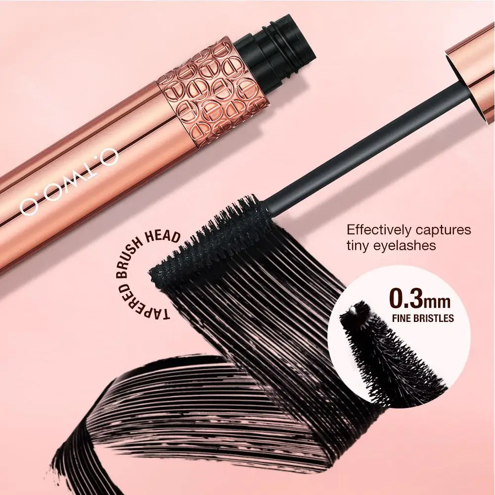 Mascara impermeabile allunga l'estensione delle ciglia nero senza sbavature allungamento volume mascara in fibra di seta 5D cosmetici