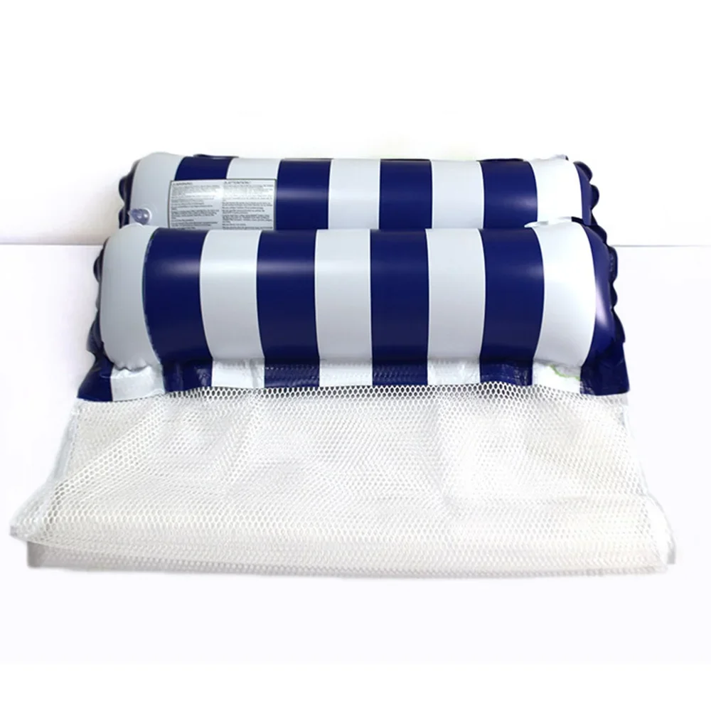 1 قطعة اثنين أنبوب مستقيم شريط أرجوحة قابلة للنفخ طوي بولي كلوريد الفينيل العائمة مقعد بركة مقعد تعويم لبحيرة بركة