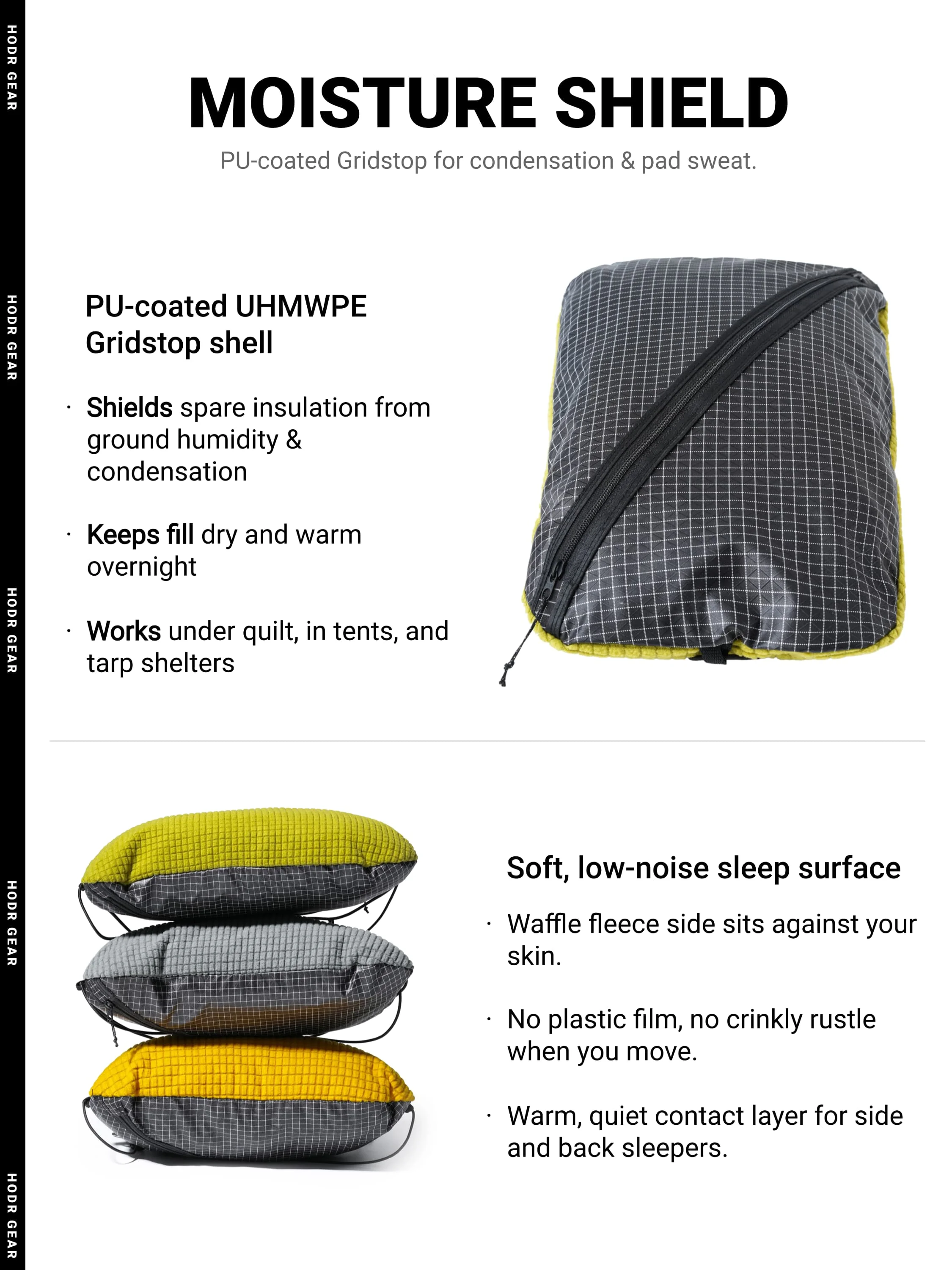 [HODRGEAR] Aufbewahrungstasche & Kissen UHMWPE Multifunktionale Aufbewahrungstasche Outdoor Camping Kopfstütze 53g Ultraleicht für Wanderer – Detail 9