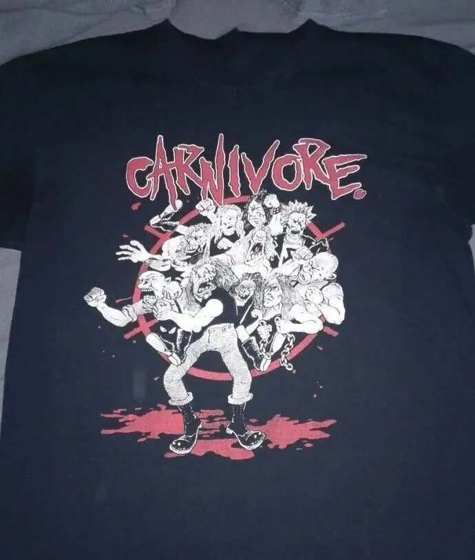 Carnivore Band Black Color All Size Shirt Adults BL890