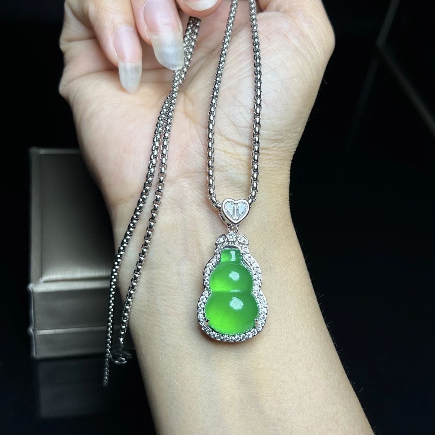 Real Natural high Ice  Jade Jadeite Carved Pendant&Necklaces