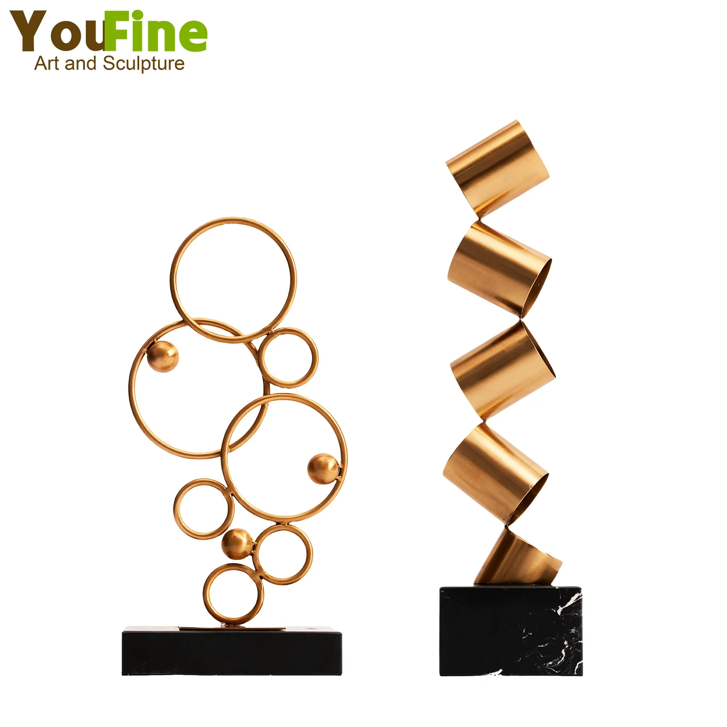 Modern Art Abstract Metal Sculpture Handmade Metalwork Statue Creative Irregularly Figurines For Home Hotel Decor Ornament Craft