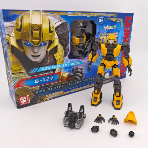 Yolopark Transformers One Movie B-127 Bumblebee Cog-less 12.5CM AMK 시리즈 모델 키트 변압기 액션 피규어 장난감