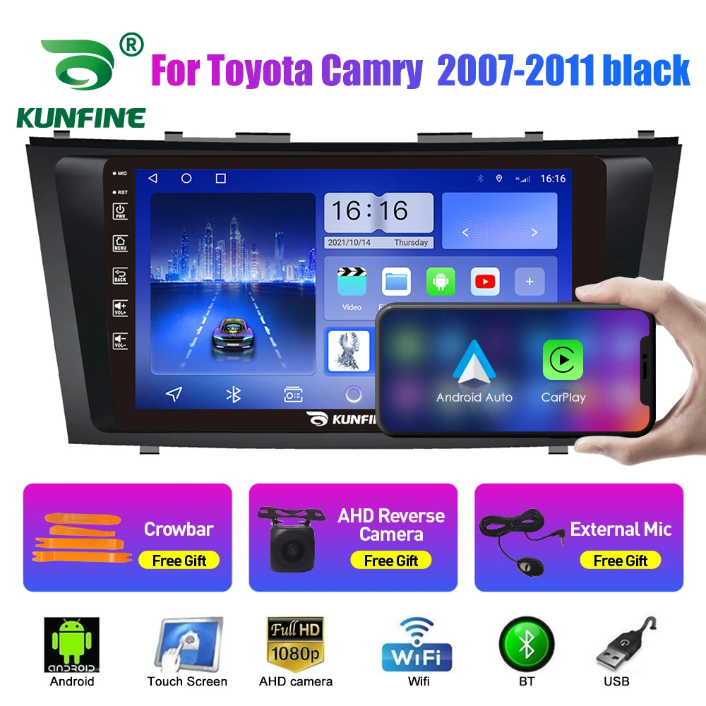 Car Radio For Toyota Camry 2007-2011 2Din Android Octa Core Car Stereo DVD GPS Navigation Player Multimedia Android Auto Carplay