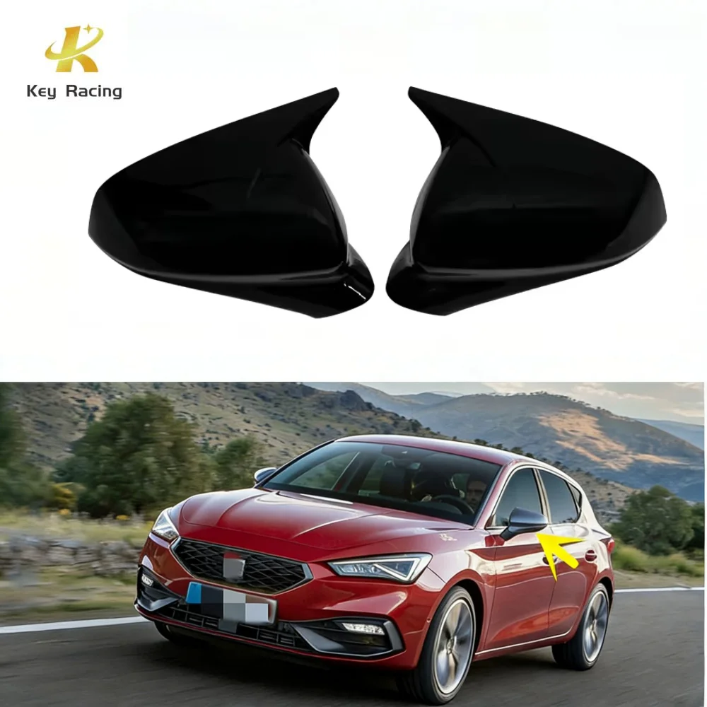 Leon Rearview Mirror Cover For Seat Leon MK4 2021-2024 Cupra Formentor Replacement Mirror Cover Auto Accessoires Extérieur