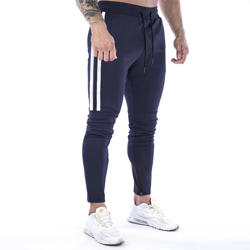 Men Running Fitness Sweatpants Quick Dry Casual Training Sport Pants Elastic Jogging Trousers Gym Workout Male Clothes