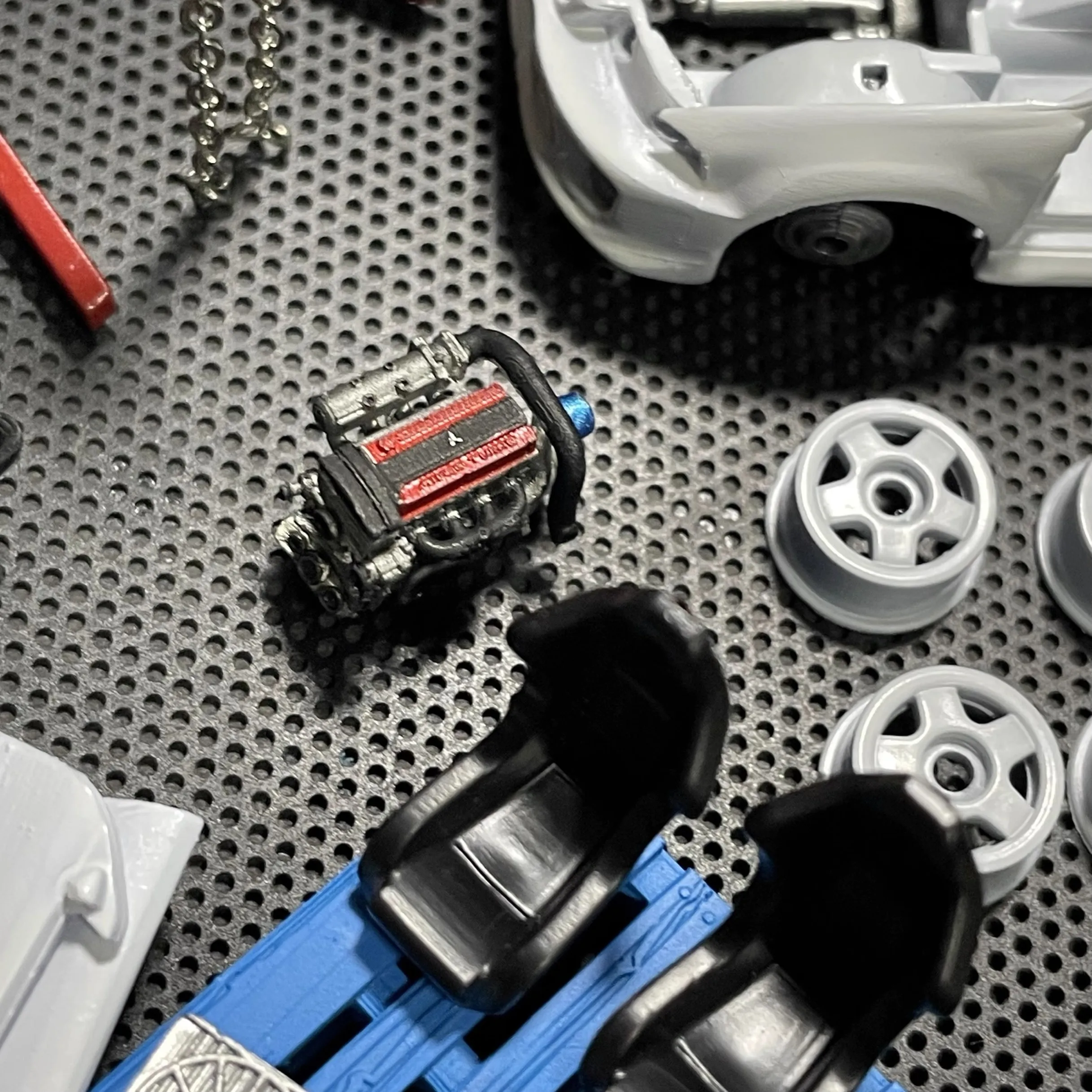 1:64 Mitsub EVO Repair Garage Scene Diorama